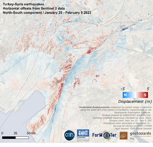 Turkey-Syria earthquakes_HorizontalOffsets-NS_GDM-OPT-ETQ-Jan-Feb2023-GEP